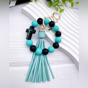 Beaded Keychain Bracelet